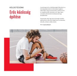 Erős Közösség Építése – Webhelykészítő Sablon