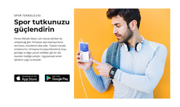 Spor Tutkunuzu Güçlendirin Şablon