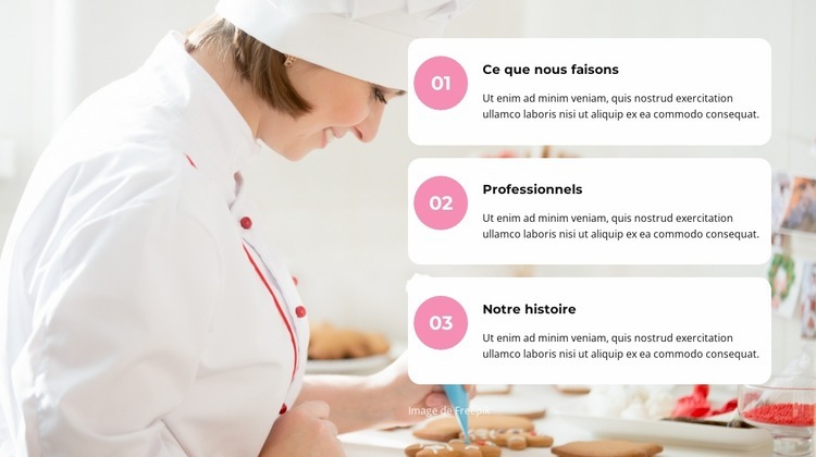 Idées de chefs Modèle HTML5