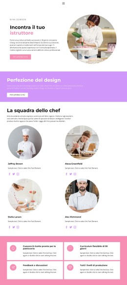 Il Nostro Team Decide Tutto Modello HTML CSS Semplice