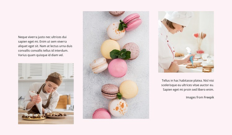 Macaroons masters Web Page Design