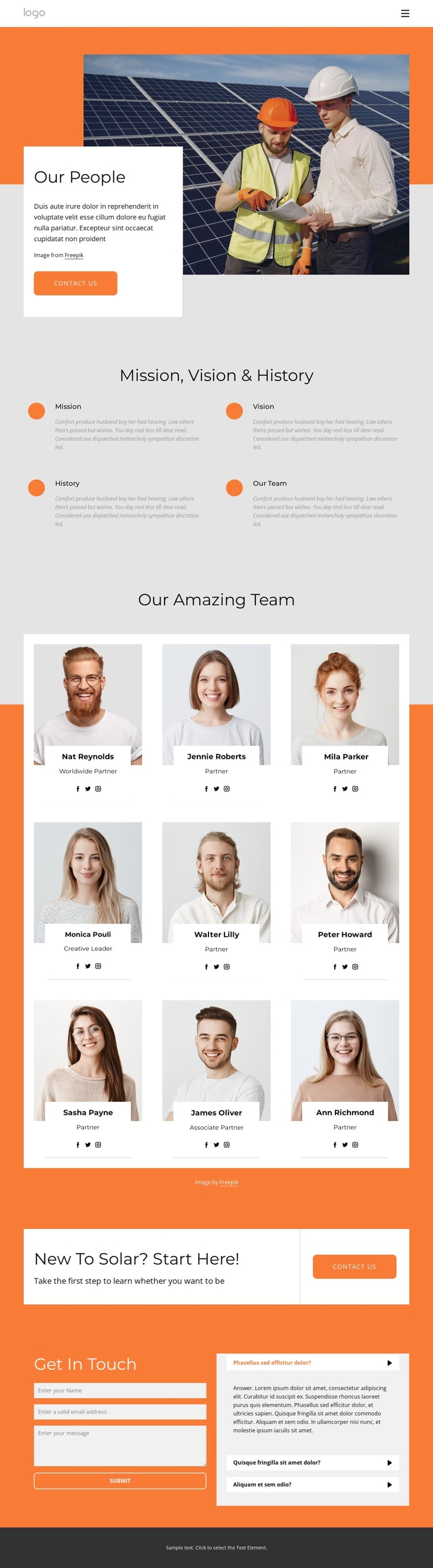 Qualified solar professionals HTML5 Template