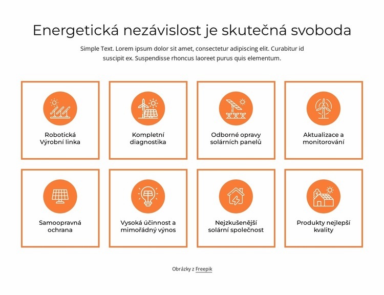 Energetická nezávislost Šablona CSS