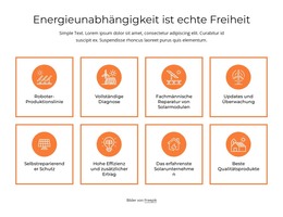 Energieunabhängigkeit – Vorlage Für Website-Builder