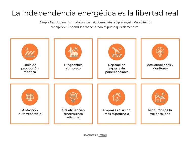 Independencia energética Tema de WordPress