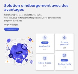 Solutions D'Hébergement – Modèle De Site Web Personnel