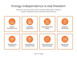 Energy Independence - Responsive Website