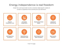 Energy Independence - Free HTML5 Template