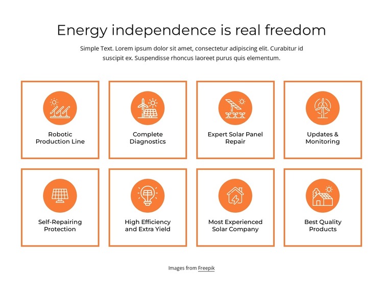 Energy independence HTML5 Template