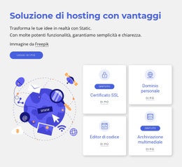 Soluzioni Di Hosting - Modello Di Sito Web Personale