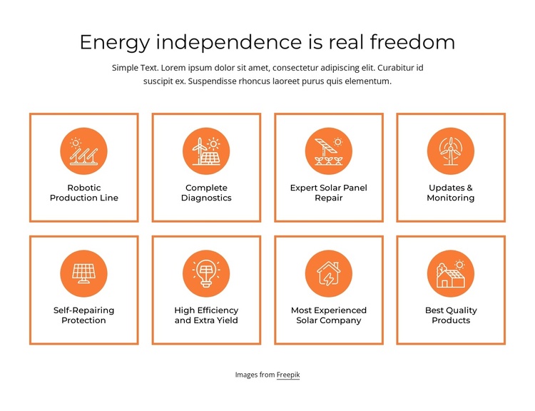 Energy independence Joomla Template