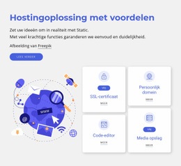 Hostingoplossingen - Free HTML Website Builder