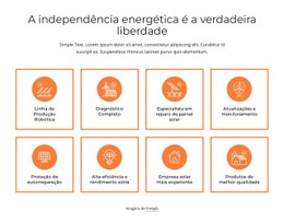 Independência Energética Modelo De Grade CSS