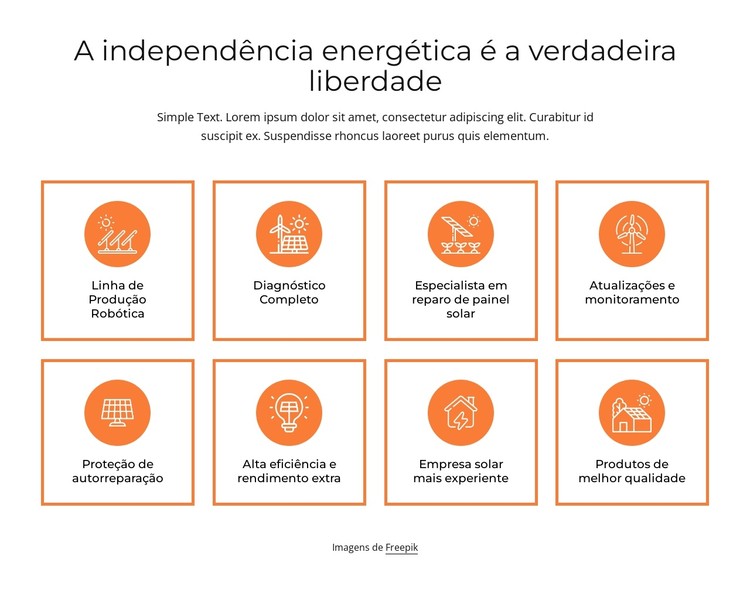Independência energética Template CSS