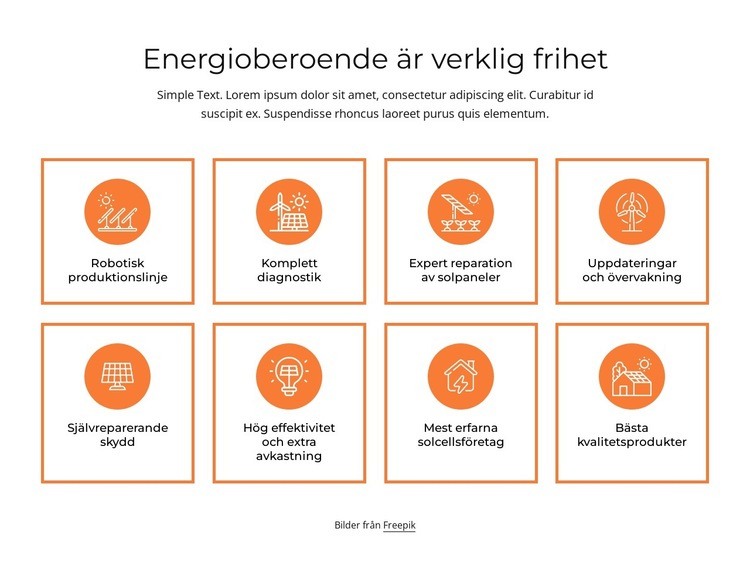 Energioberoende WordPress -tema