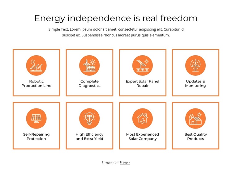 Energy independence Template