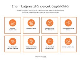Enerji Bağımsızlığı - Ücretsiz HTML5 Şablonu