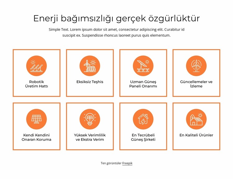 Enerji bağımsızlığı Joomla Şablonu