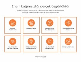 Enerji Bağımsızlığı Bir Sayfa Şablonu