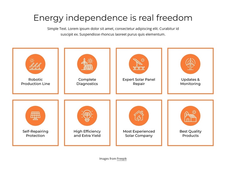 Energy independence Website Builder Software