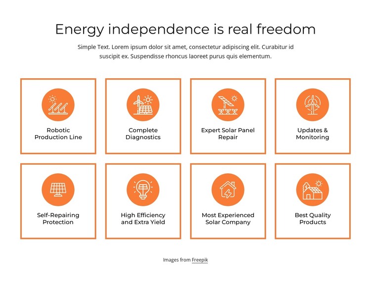 Energy independence WordPress Theme
