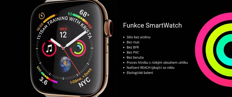 Funkce SmartWatch Šablona CSS