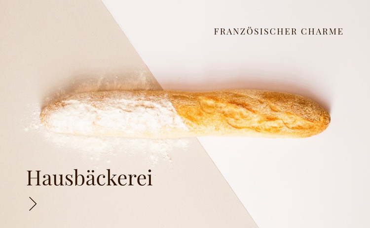 Hausbäckerei Eine Seitenvorlage