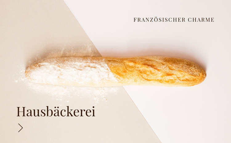 Hausbäckerei Website-Vorlage