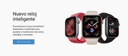 Maqueta De Sitio Web Exclusiva Para Nuevo Reloj Inteligente