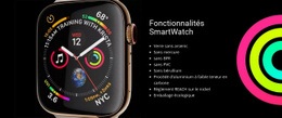 Fonctionnalités SmartWatch - Modèle HTML5 Polyvalent