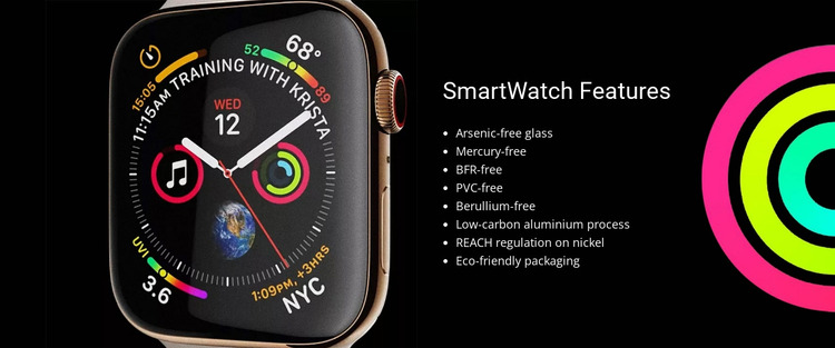 SmartWatch Features Html Website Builder