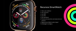 Maquete De Site Multifuncional Para Recursos SmartWatch