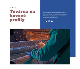 Prémiový Motiv WordPress Pro Továrna Na Kovové Profily