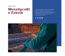 Metallprofile Fabrik – Vorlage Für Website-Builder