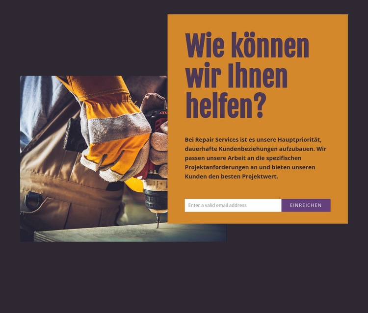 Reparaturdienst Website design