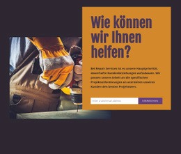 Kostenloses Website-Modell Für Reparaturdienst