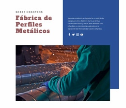 Fábrica De Perfiles Metálicos - HTML Builder Online