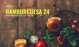 Diseño De Sitio Web Para Comida De Hamburguesa