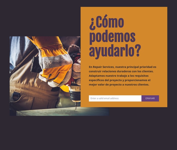 Servicio de reparación Diseño de páginas web