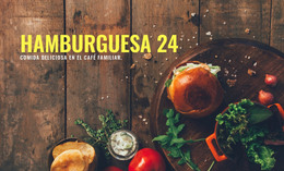 Comida De Hamburguesa - Descarga De Plantilla HTML