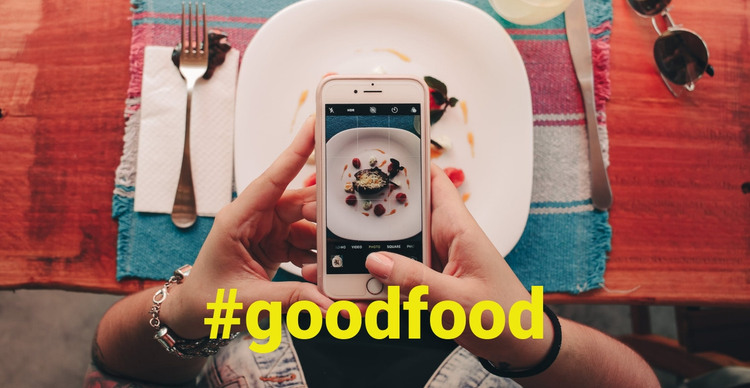 Goodfood Homepage Design