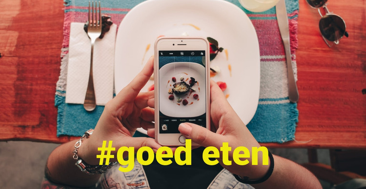 Goed eten HTML-sjabloon