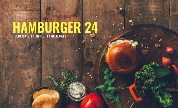 Hamburger eten Html Website Builder