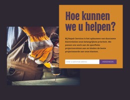 Siteontwerp Voor Reparatie Service