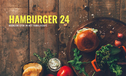 Hamburger Eten - Responsieve Websitesjabloon