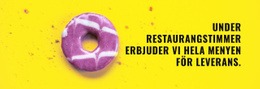 Meny För Leverans - Gratis Webbplatsmall