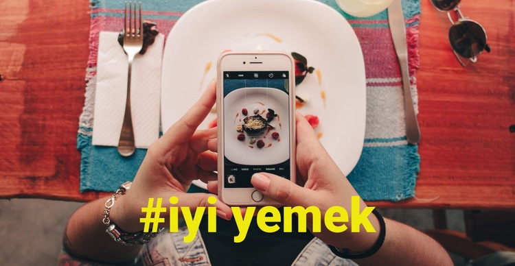 İyi yemek Html Web Sitesi Oluşturucu