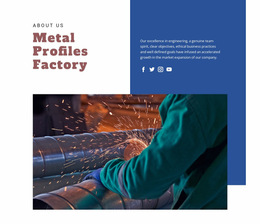 Ready To Use Website Builder For Metal Profiles Factory