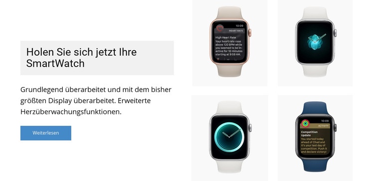 Gerät für ein gesundes Leben Landing Page