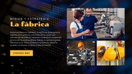 Estrategia De Misión De Fábrica Plantilla CSS De Tabla